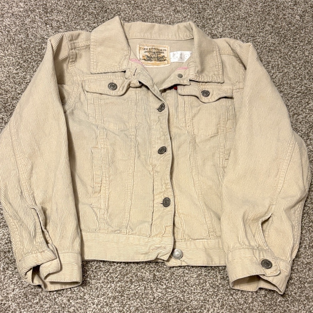 Levi's Beige Corduroy Jean Jacket
